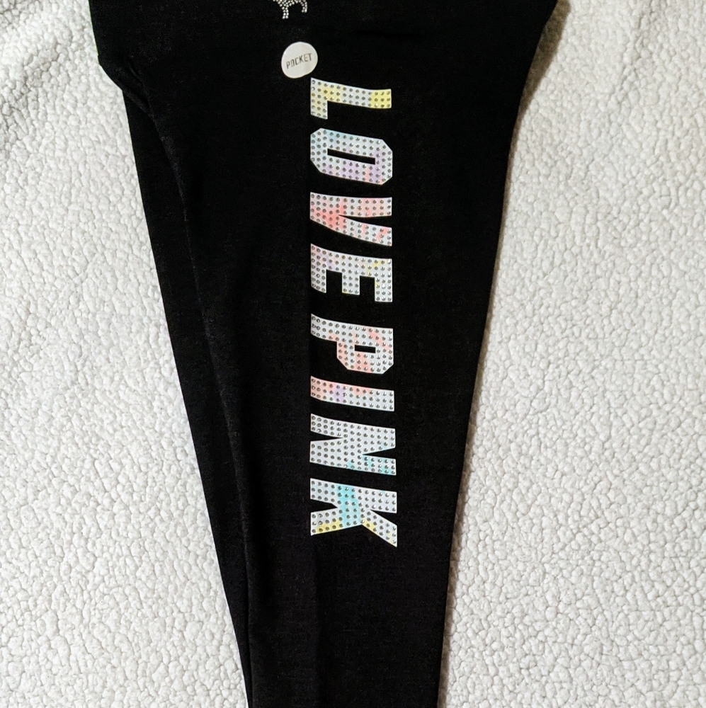 VS PINK Bling Legging's sz LG